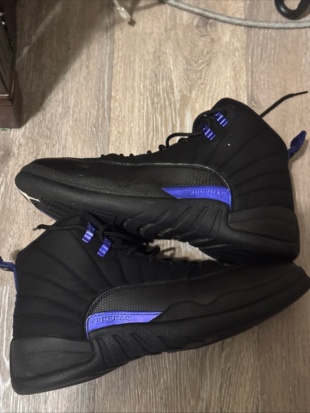 Jordan 12 Purple Black and Blue Men's Sneakers
